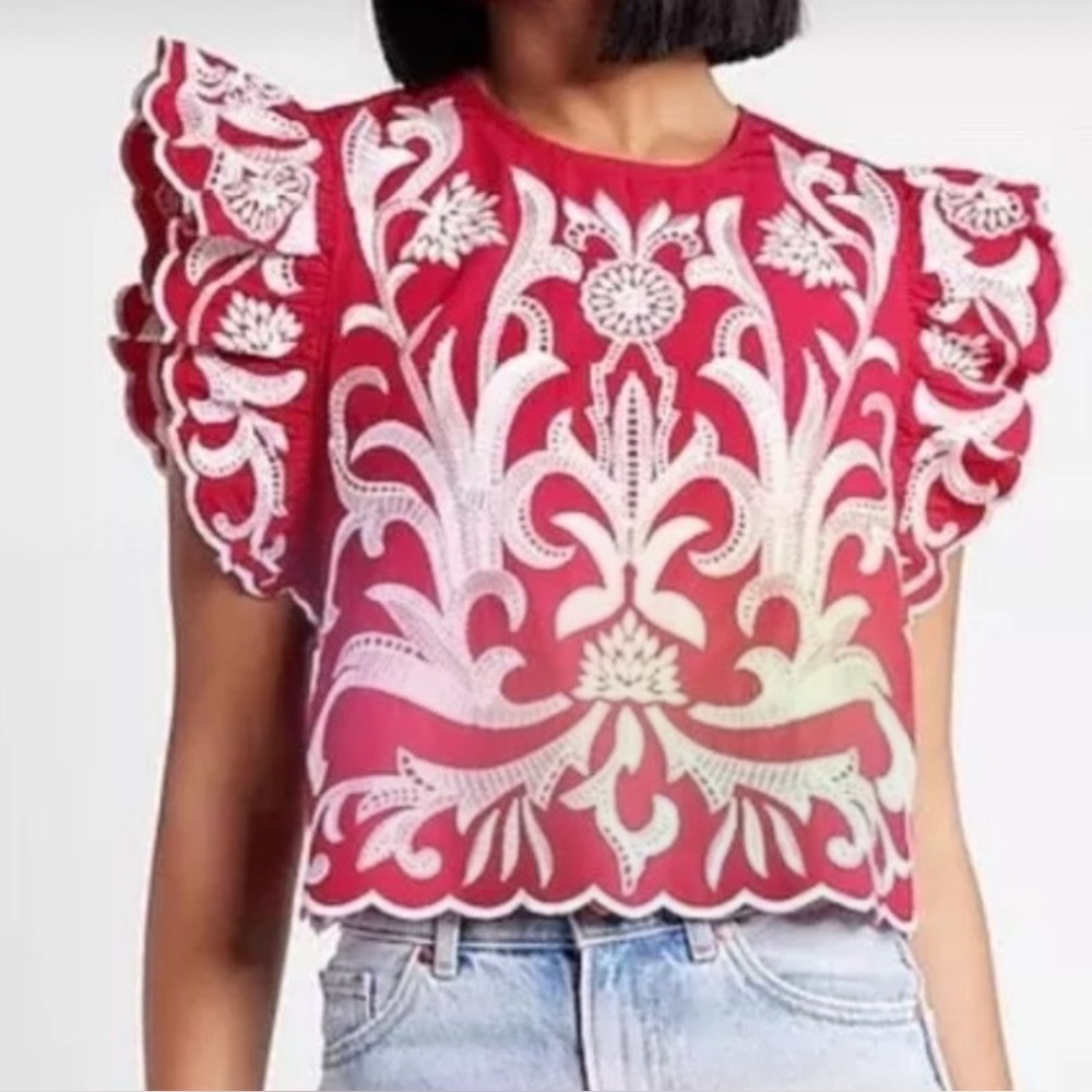 Express Women's Embroidered Top